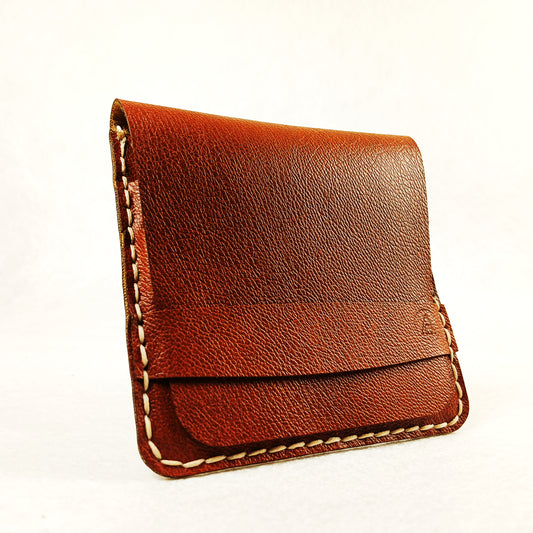 Porte-cartes personnalisé – Simili cuir cousu main 3 emplacements
