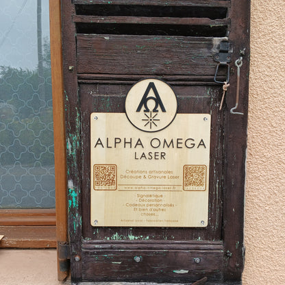 Plaque artisanale personnalisée (Sur devis)
