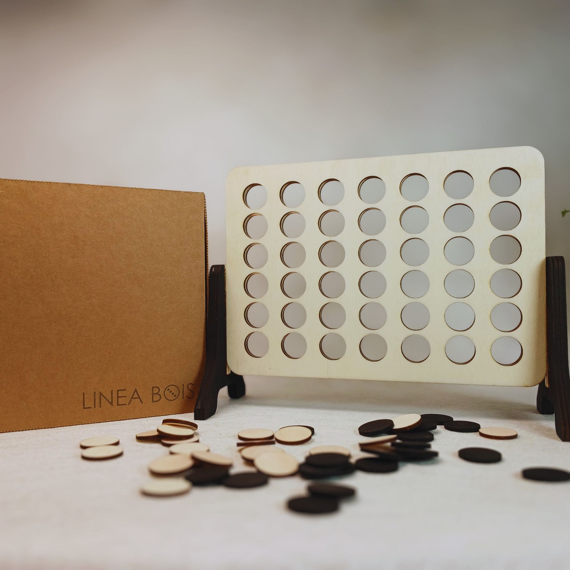 Linea Bois – Puissance 4 en Bois Artisanal