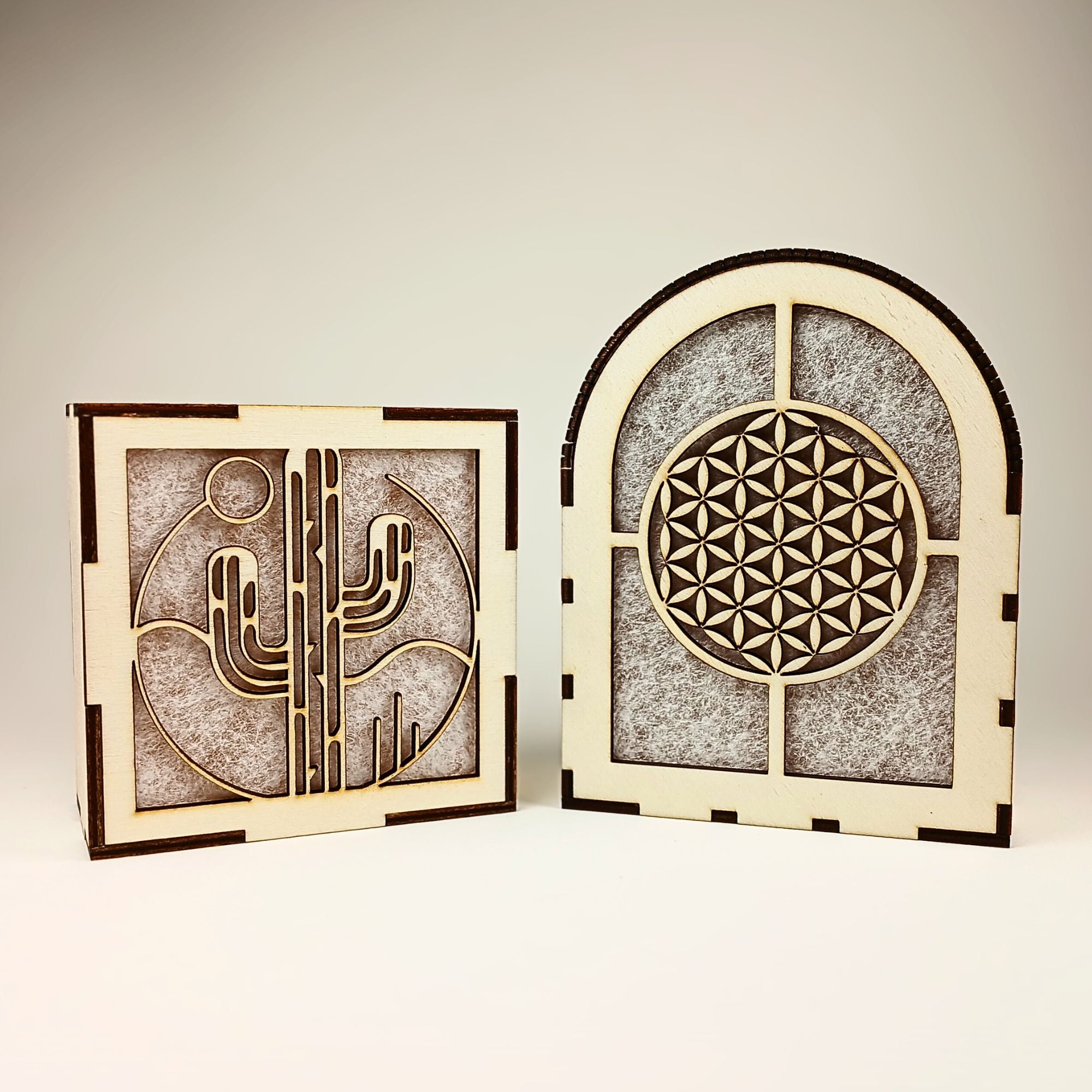 Lampe décorative en bois