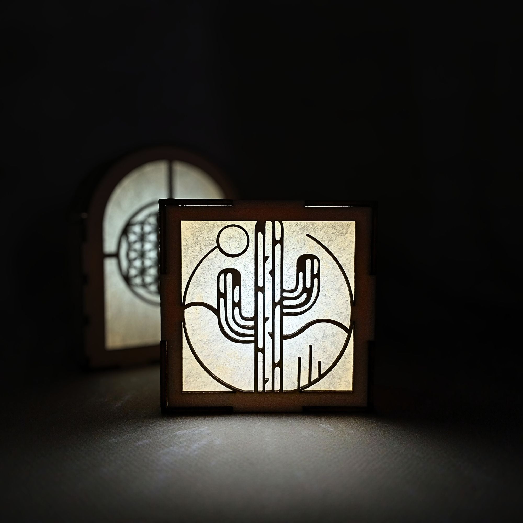Lampe décorative en bois