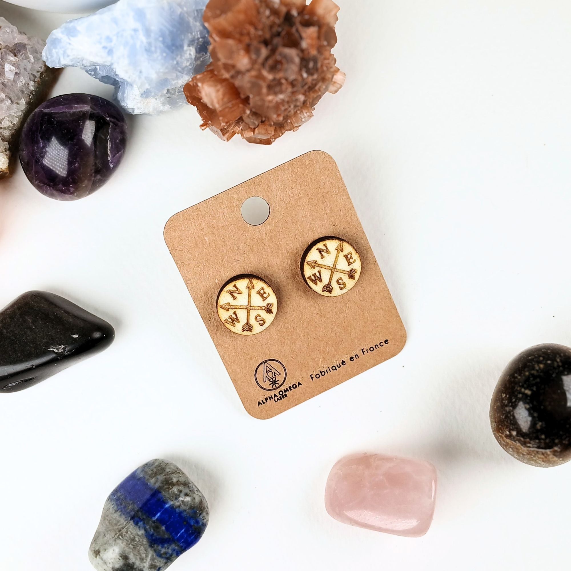 Boucles d’oreilles en bois