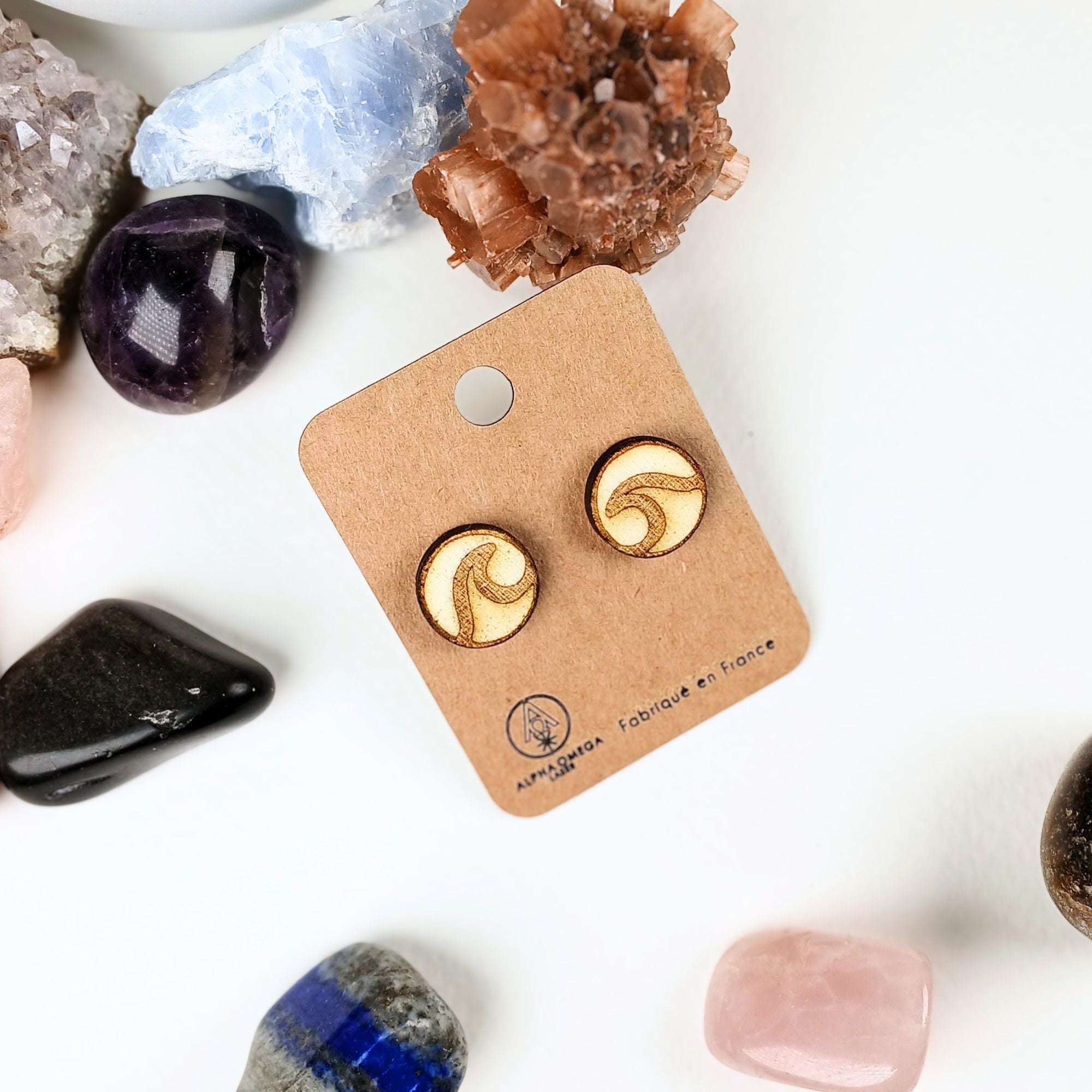 Boucles d’oreilles en bois