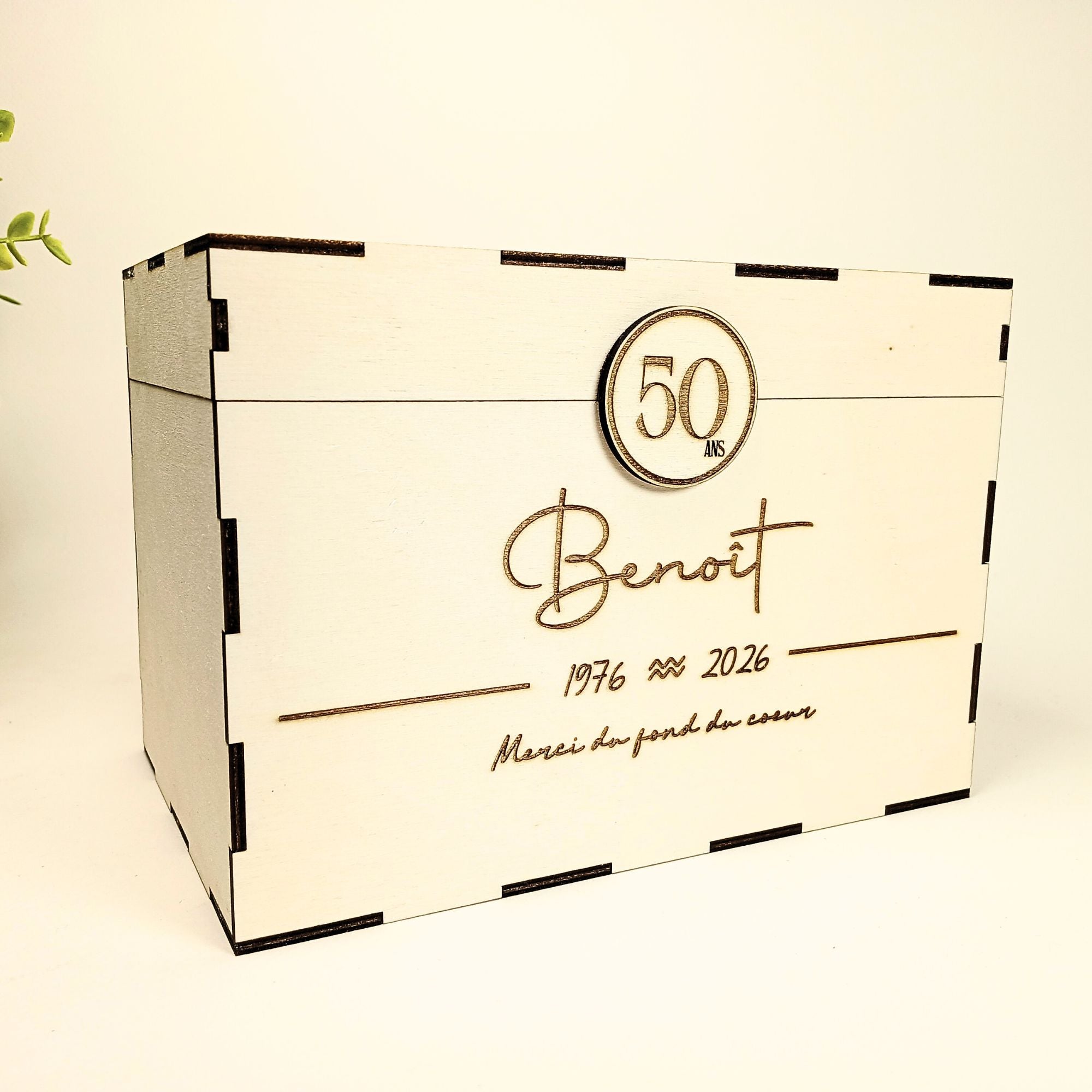 Boîte à enveloppes personnalisée – Mariage, anniversaire, événement