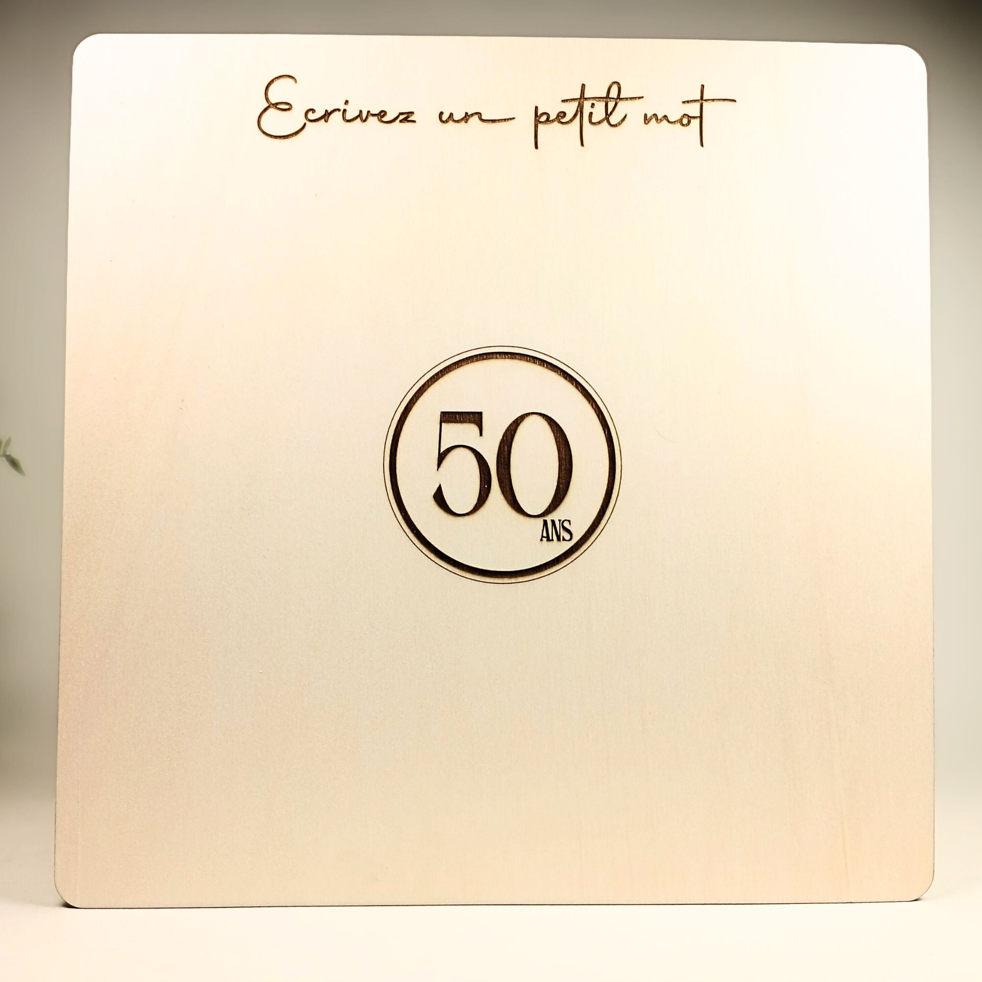 Plaque Livre d’or mural – 29 x 29 cm