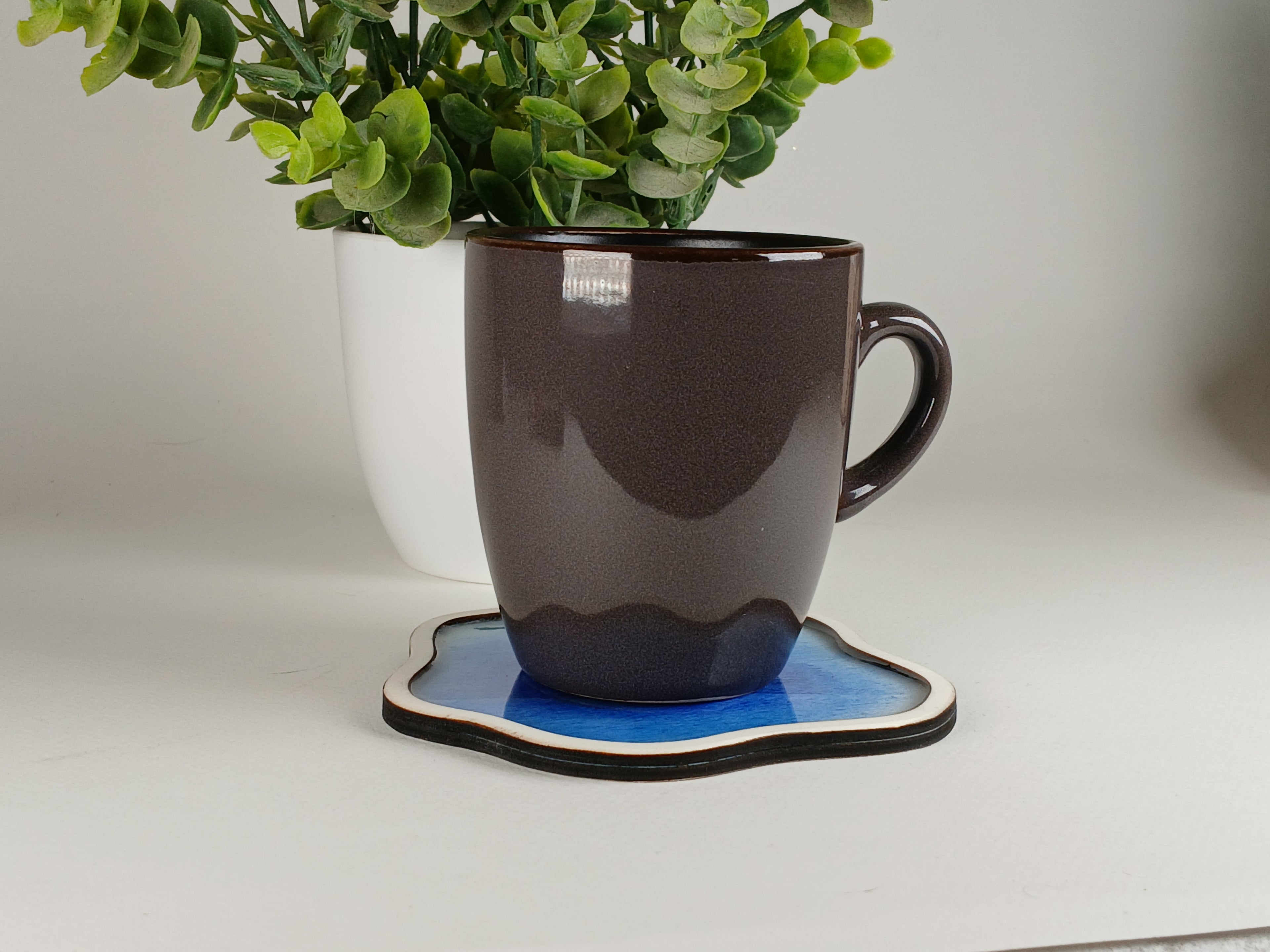 Set de 4 dessous de verre aquarelle