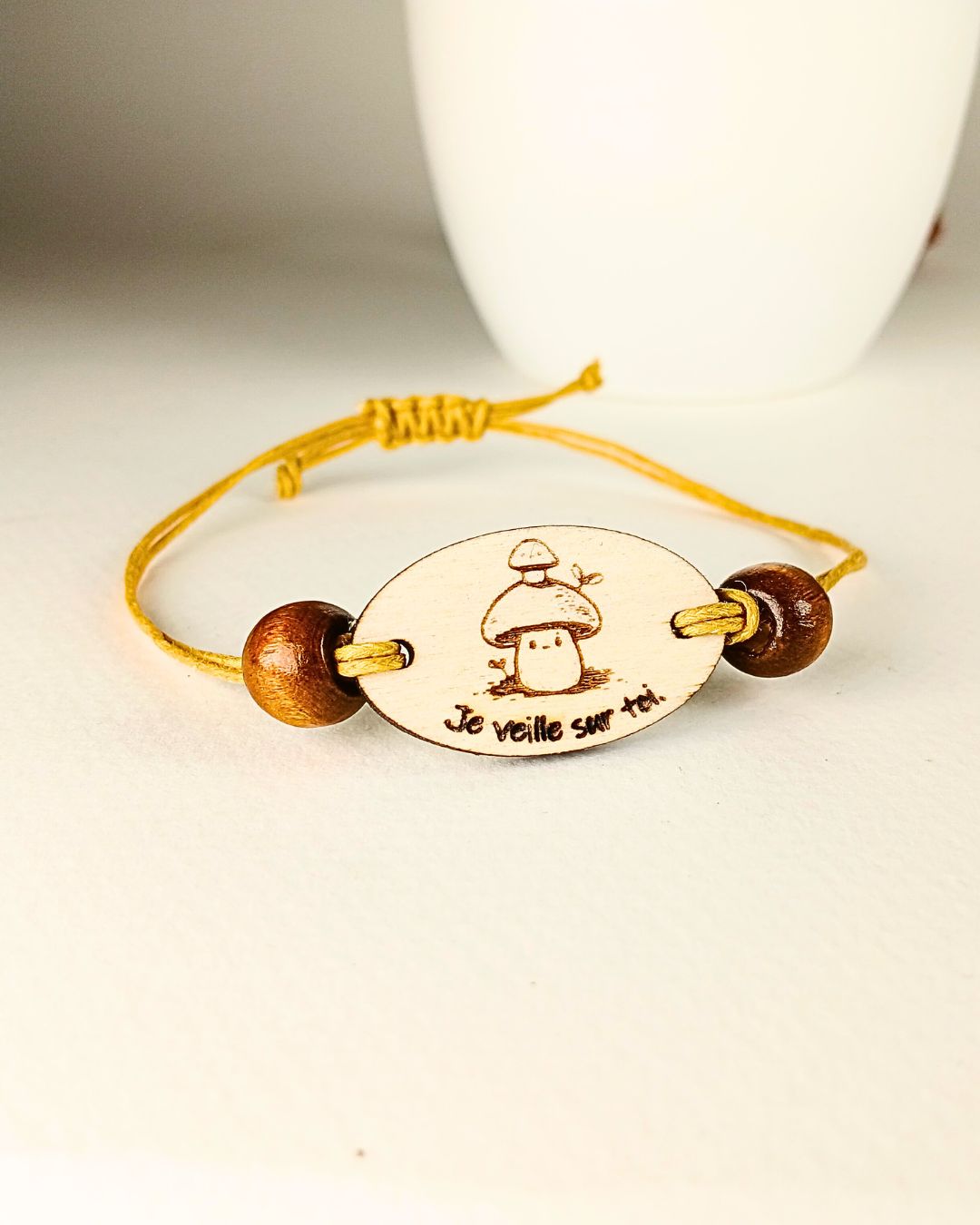 Bracelet message – Collection Petits Champignons