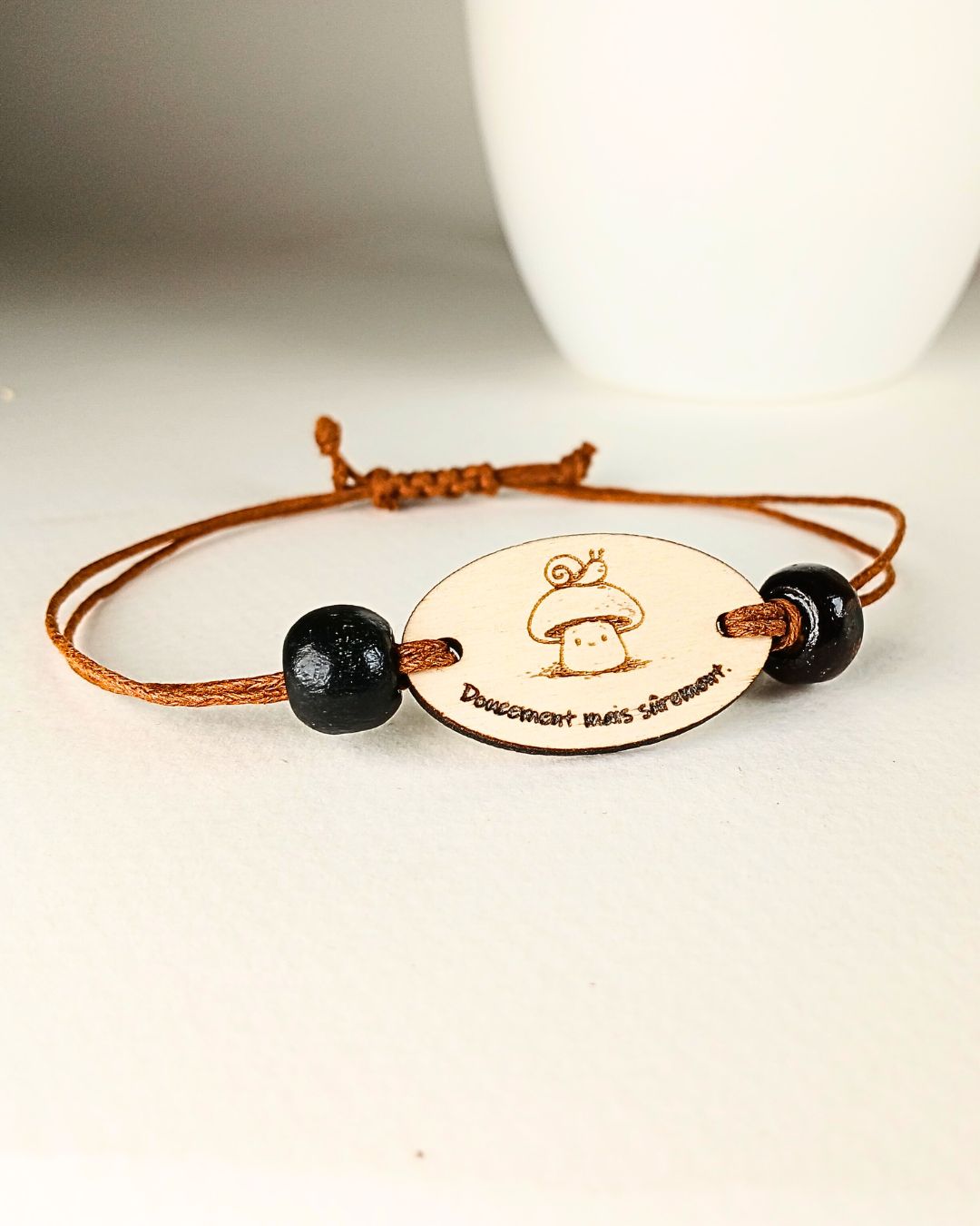 Bracelet message – Collection Petits Champignons