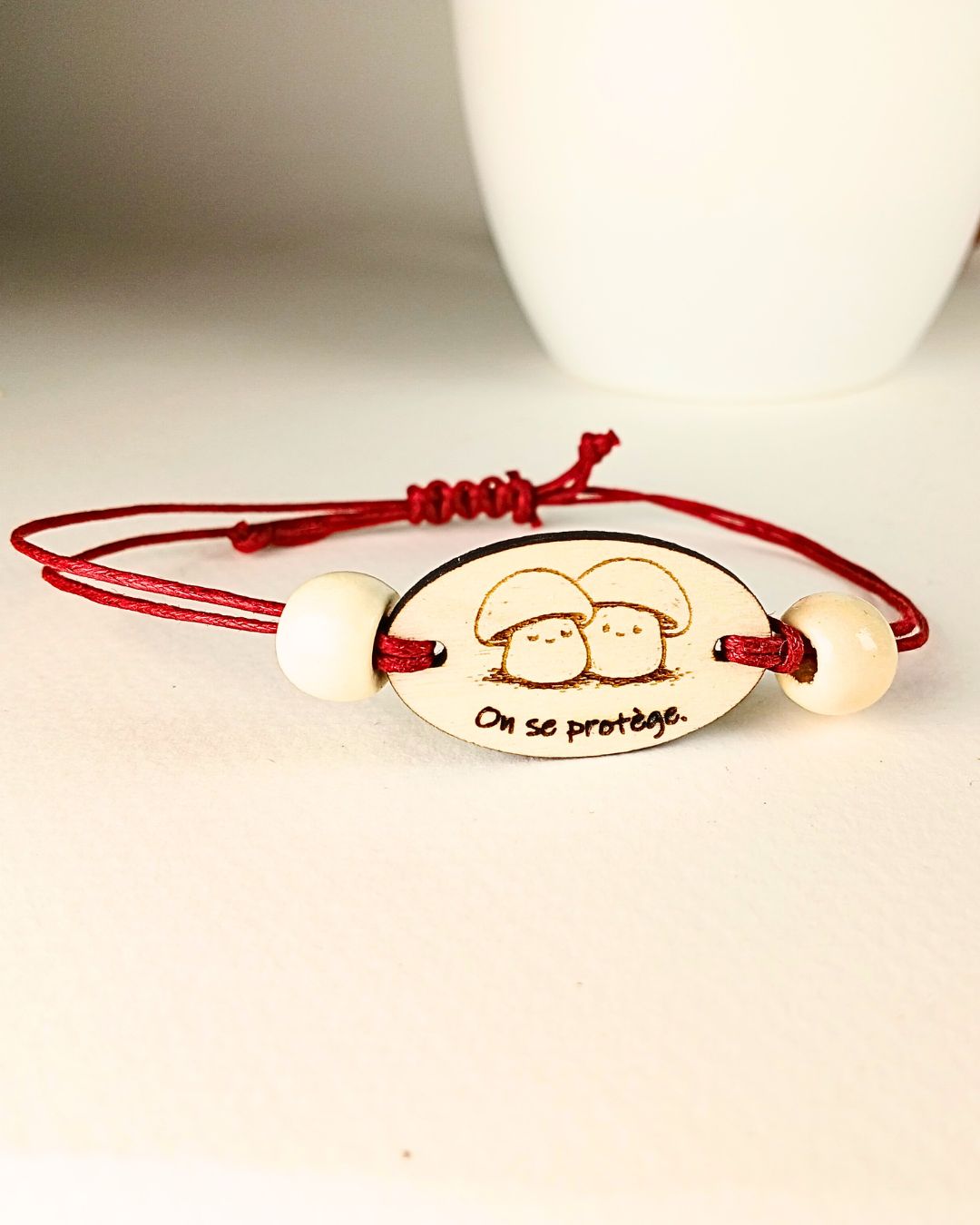 Bracelet message – Collection Petits Champignons