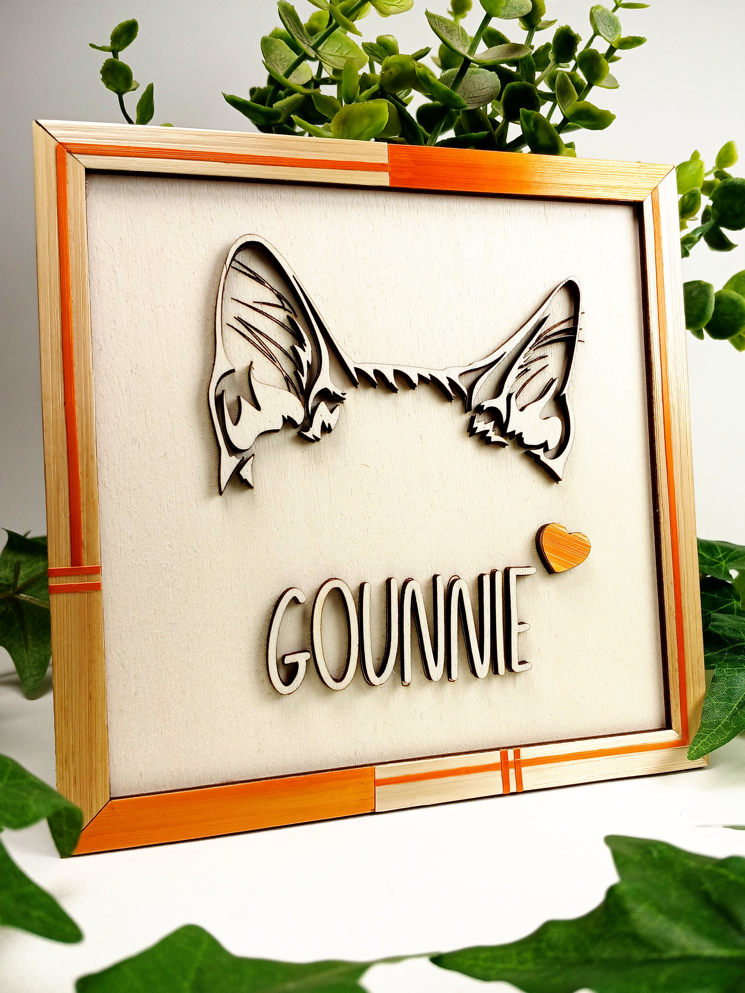 Cadre hommage personnalisé