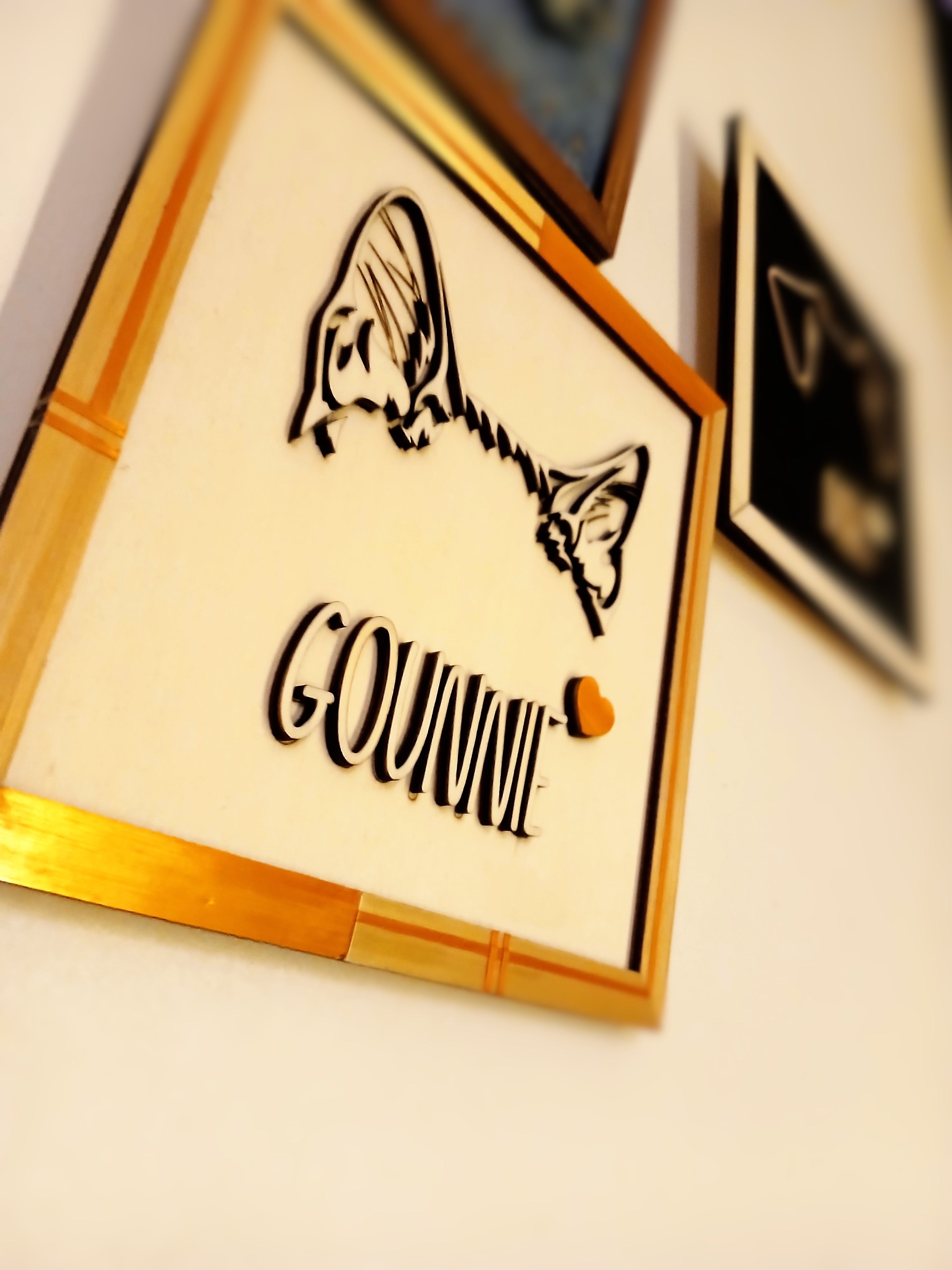 Cadre hommage personnalisé