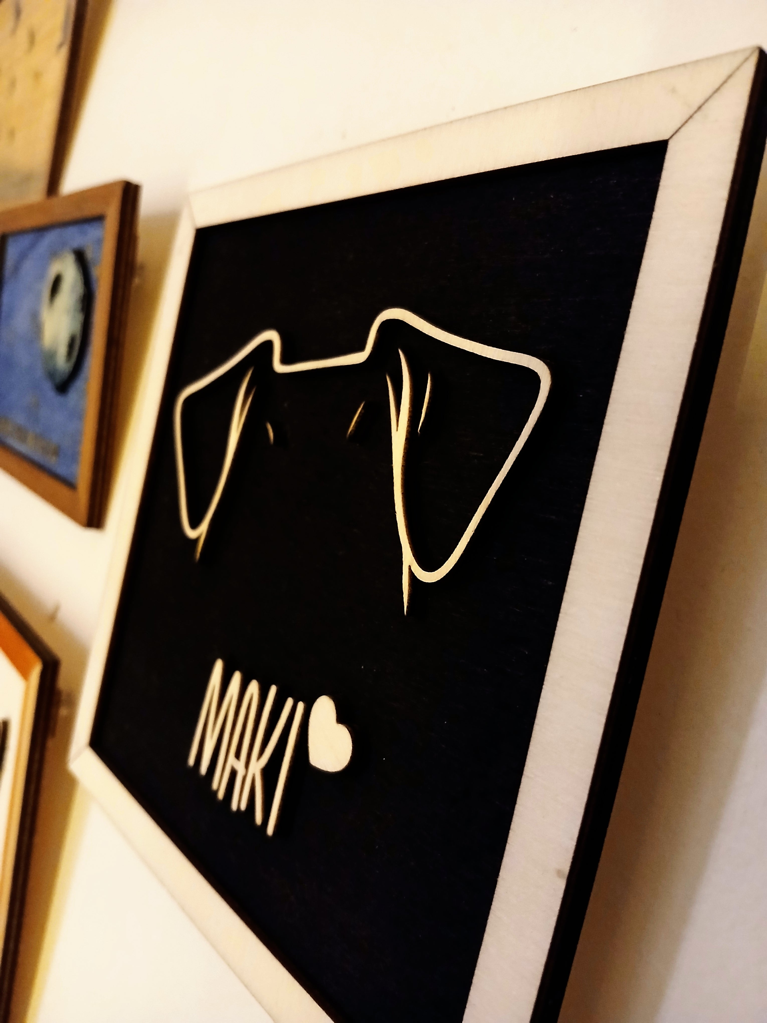 Cadre hommage personnalisé