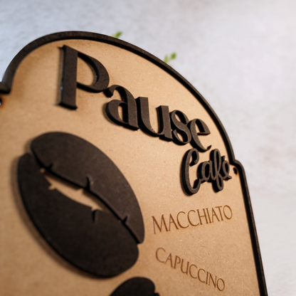 Plaque décorative Pause Café