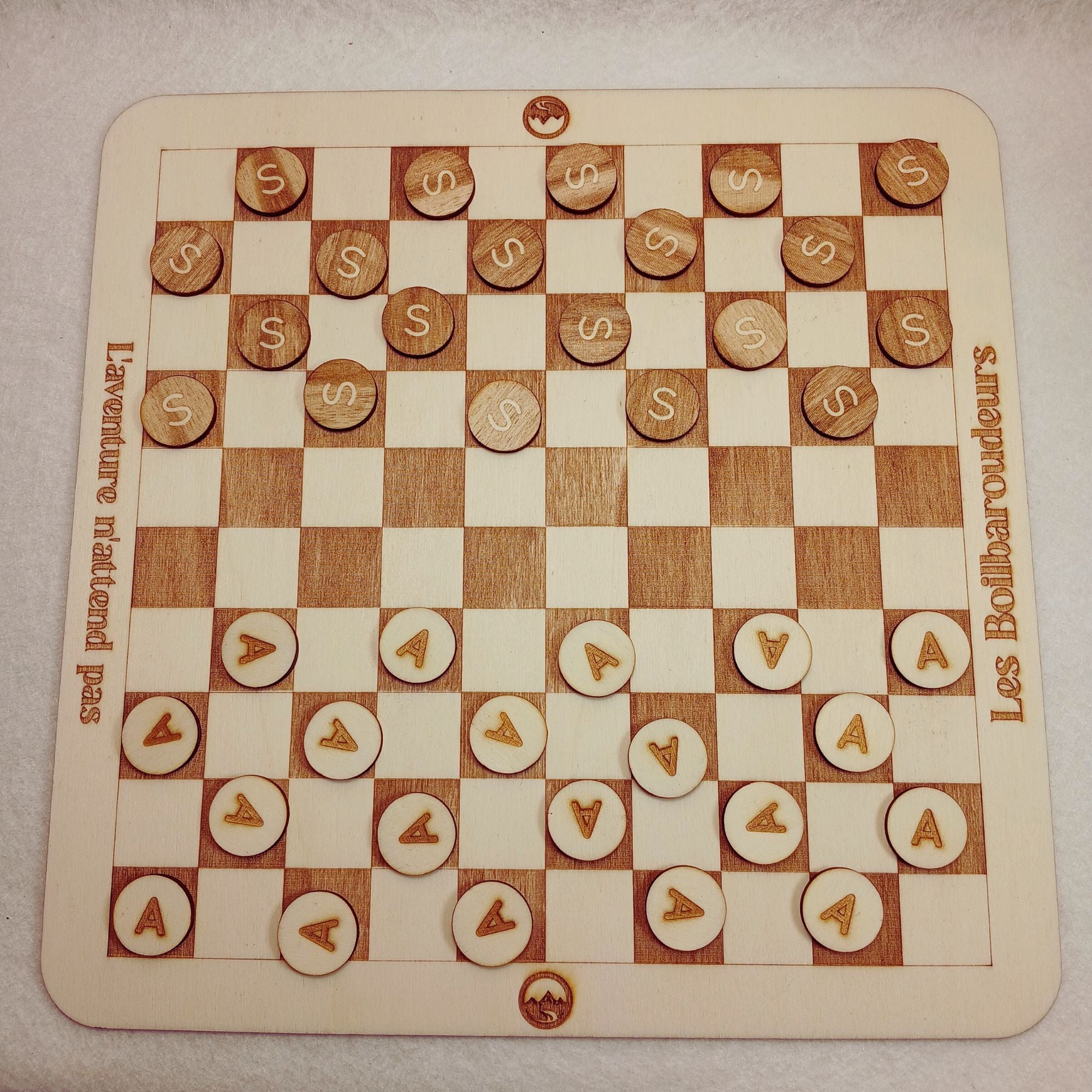 Jeu de Dames "L'Aventure n'attend pas"