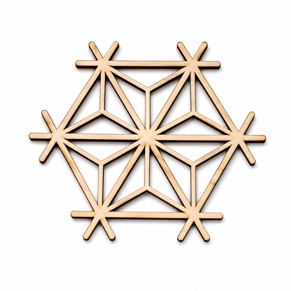 25 modèles de sous-verres Kumiko | 50 fichiers de découpe laser (SVG et DXF) | LightBurn, xTool et CNC