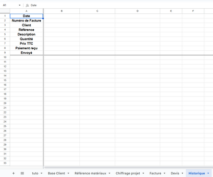 Pack Gestion Alpha Omega Laser – Fichier Excel & Google Sheets