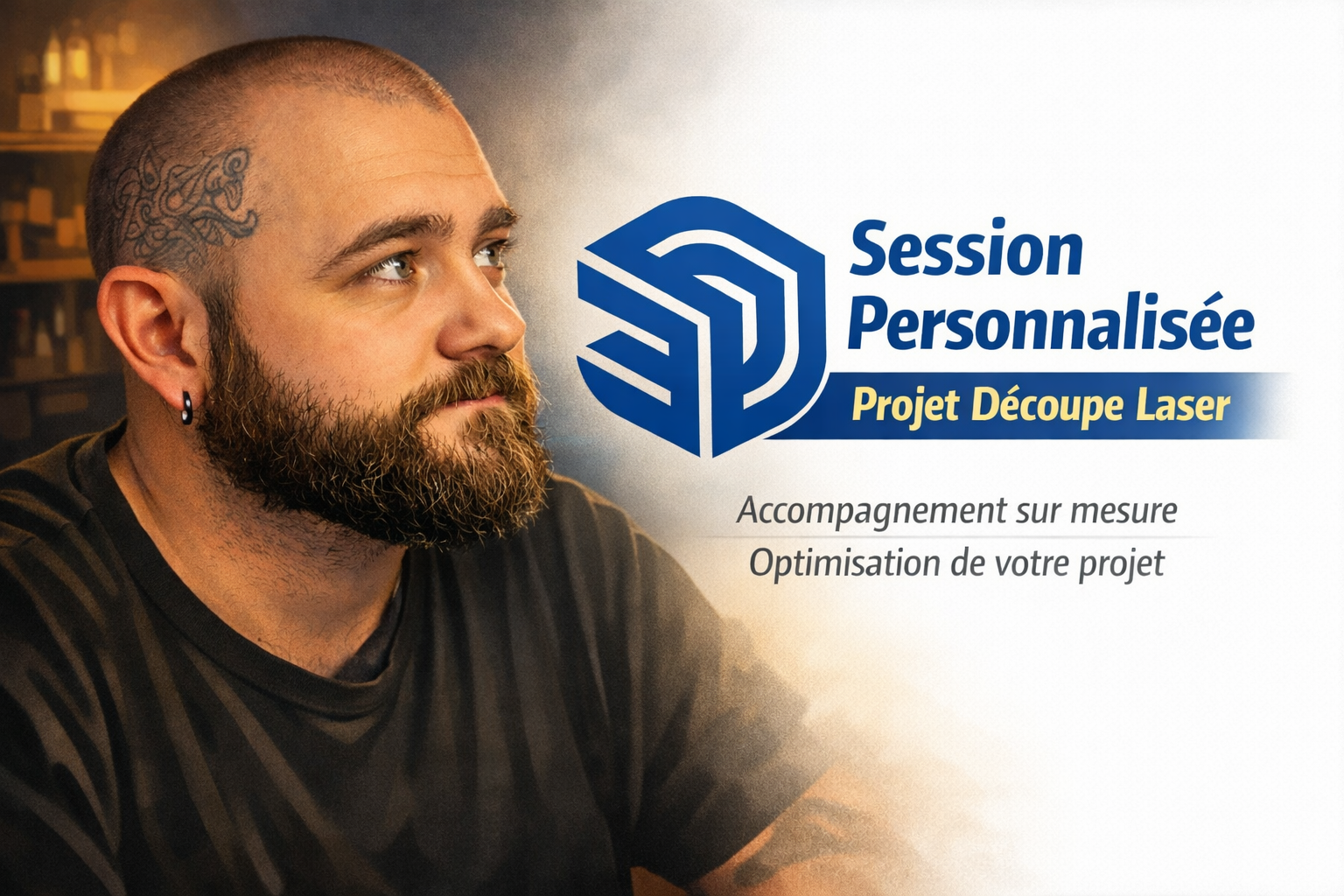 Session SketchUp personnalisée pour projet découpe laser