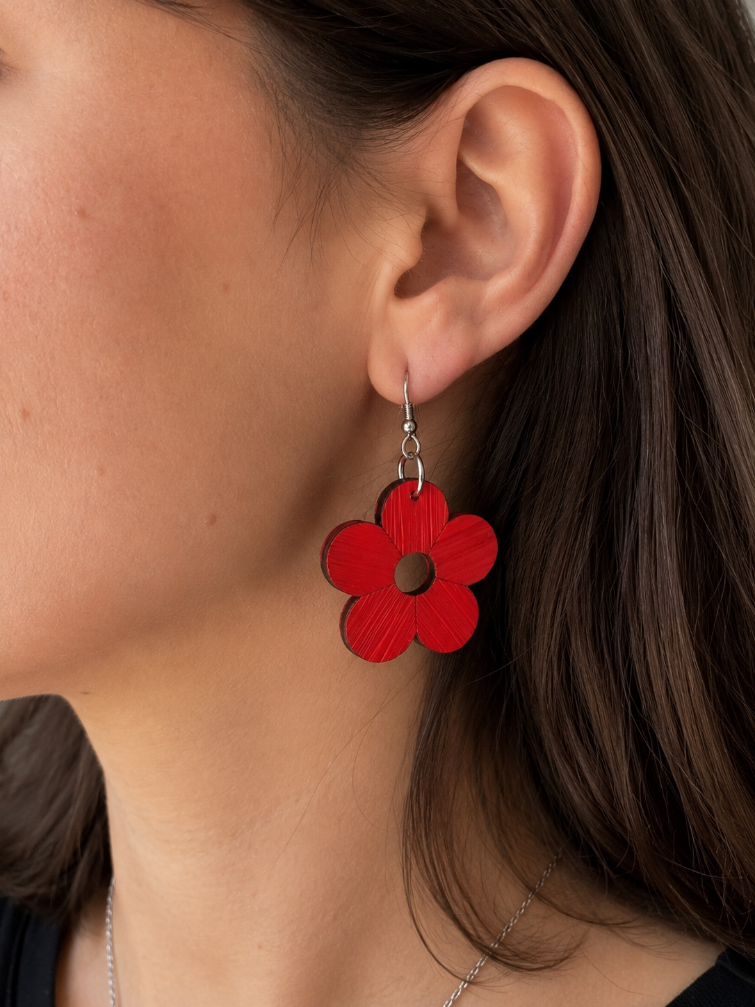 Boucles d’oreilles Fleur