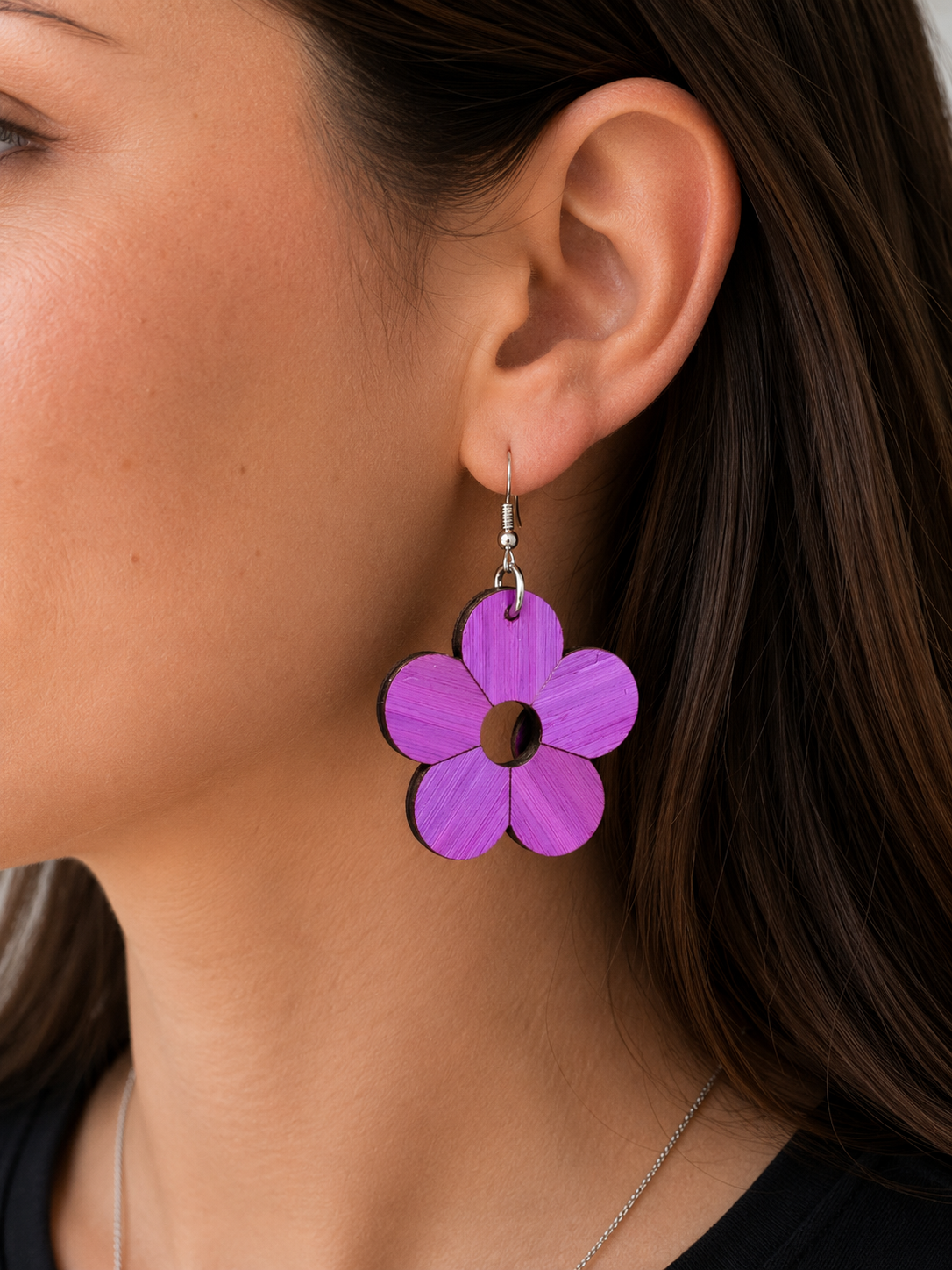 Boucles d’oreilles Fleur