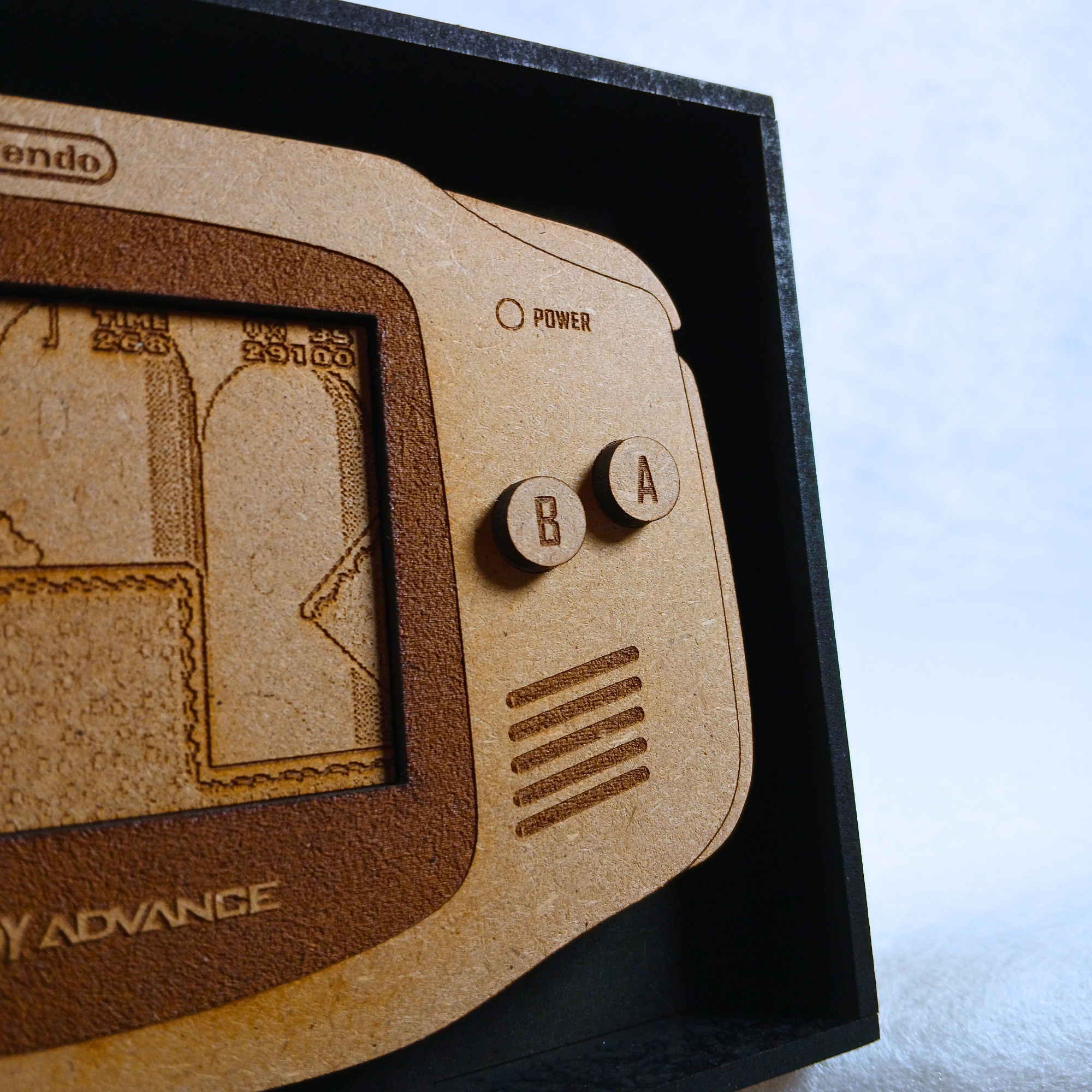 Game Boy en Bois Personnalisée