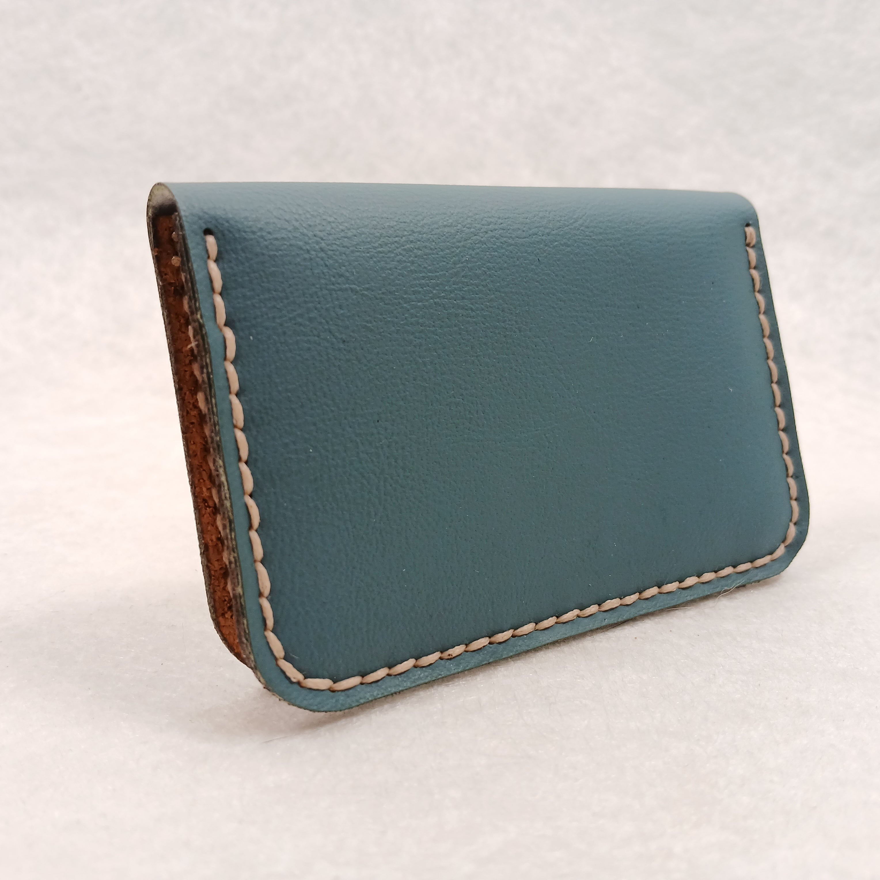 Porte-cartes artisanal en simili cuir & liège