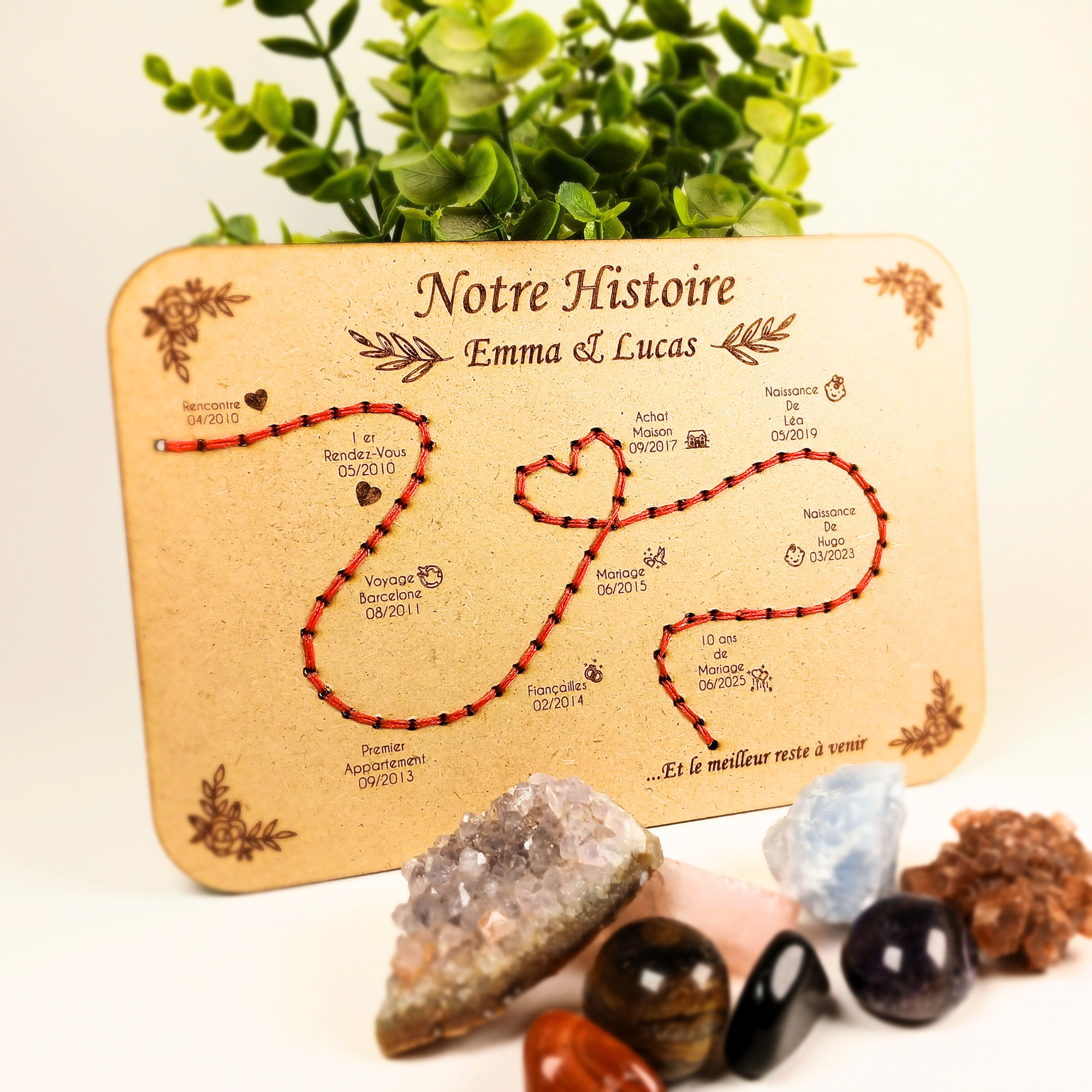 Plaque souvenir personnalisée