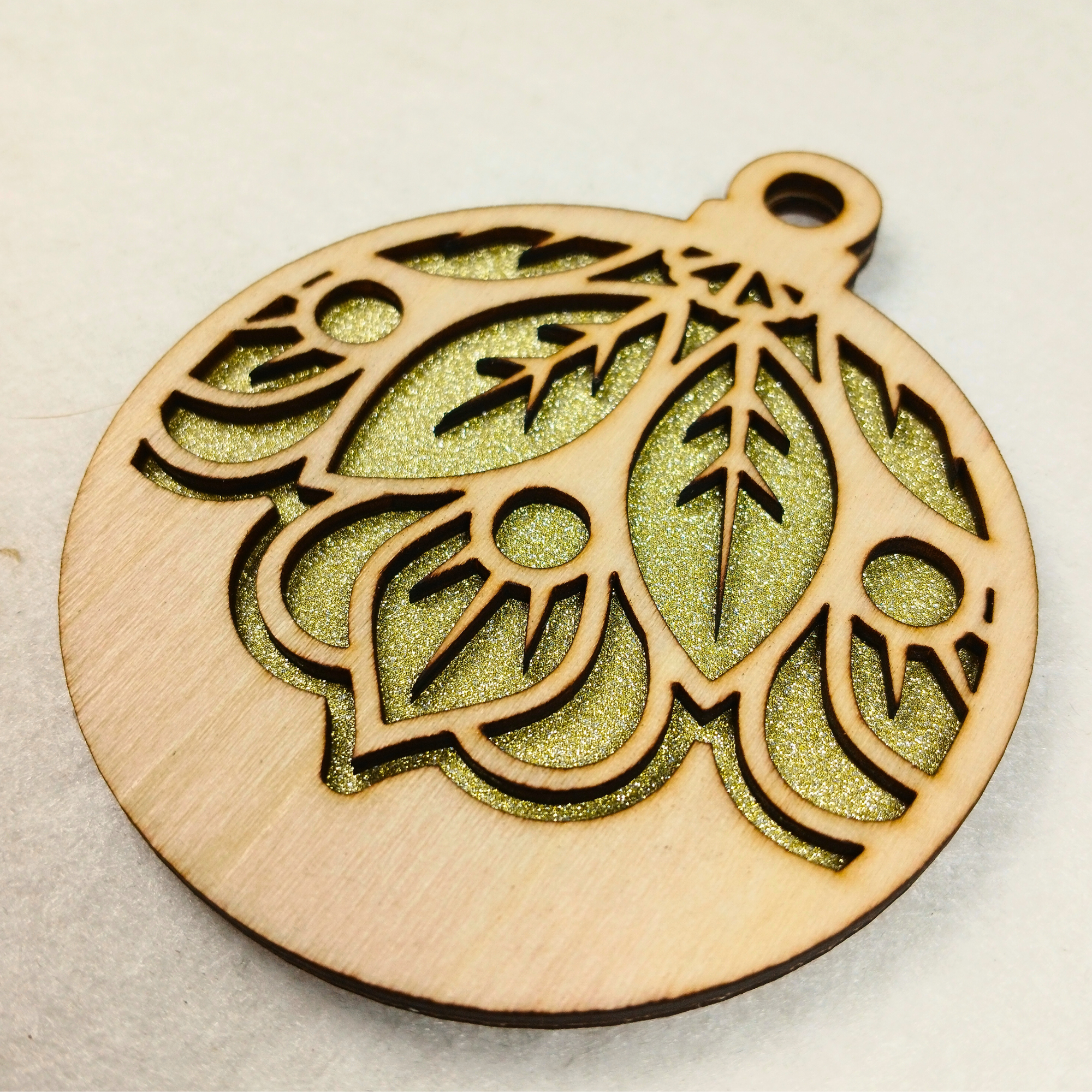 Boules de Noël personnalisées en bois édition limité